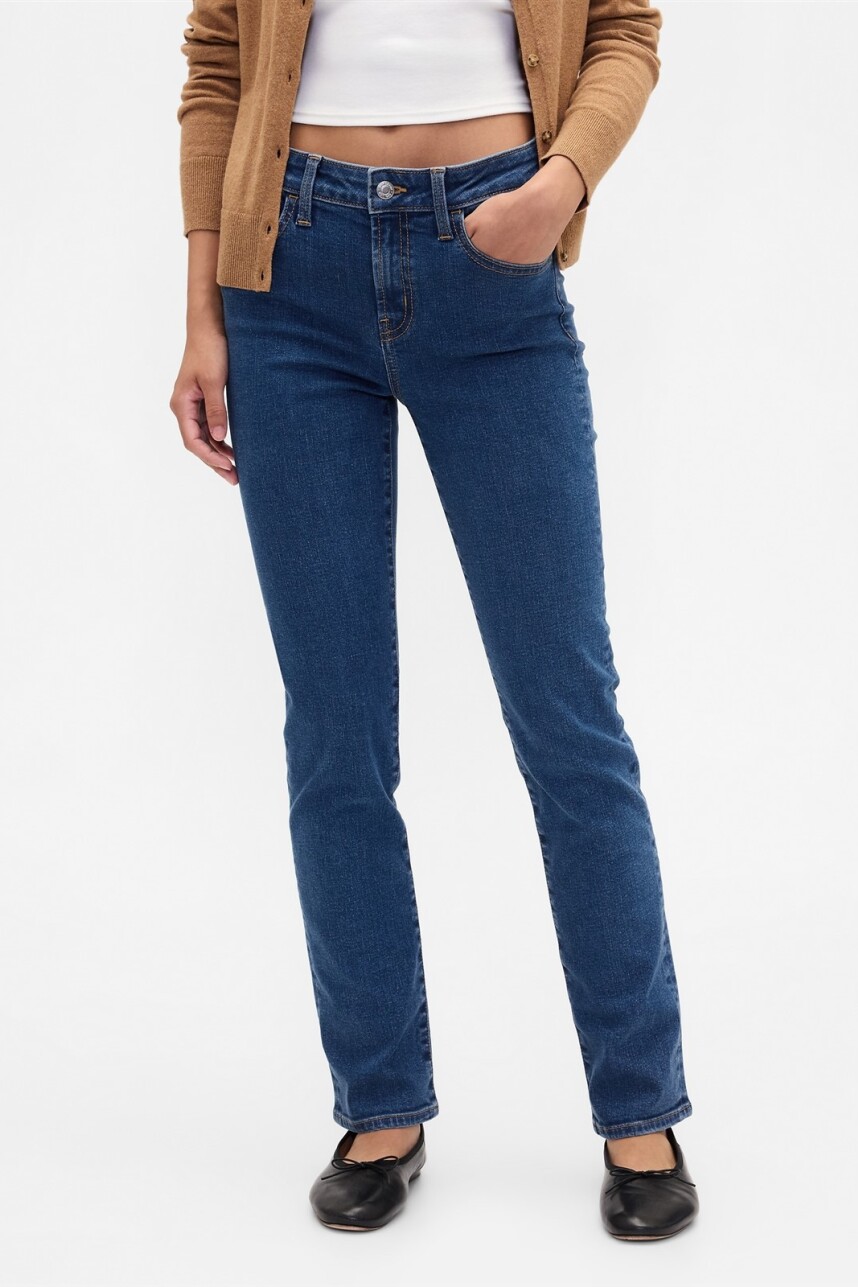 Jean Classic Straight Mujer Medium Wash