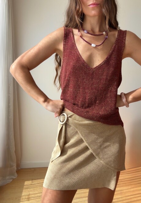 Blusa Siena SS26 Tinto