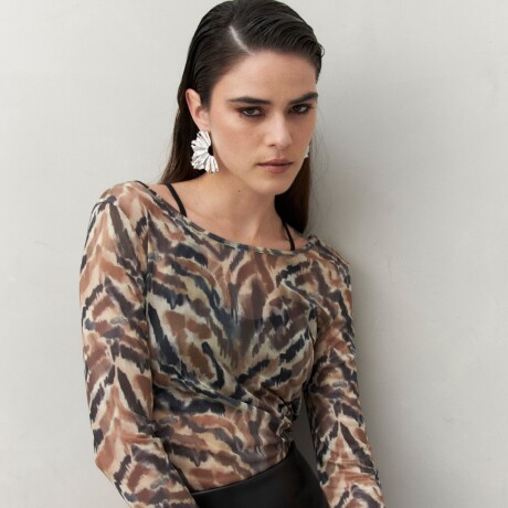 TOP TRINA Animal Print