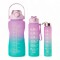 Pack De 3 Botellas De Agua Motivacional Gym Lila