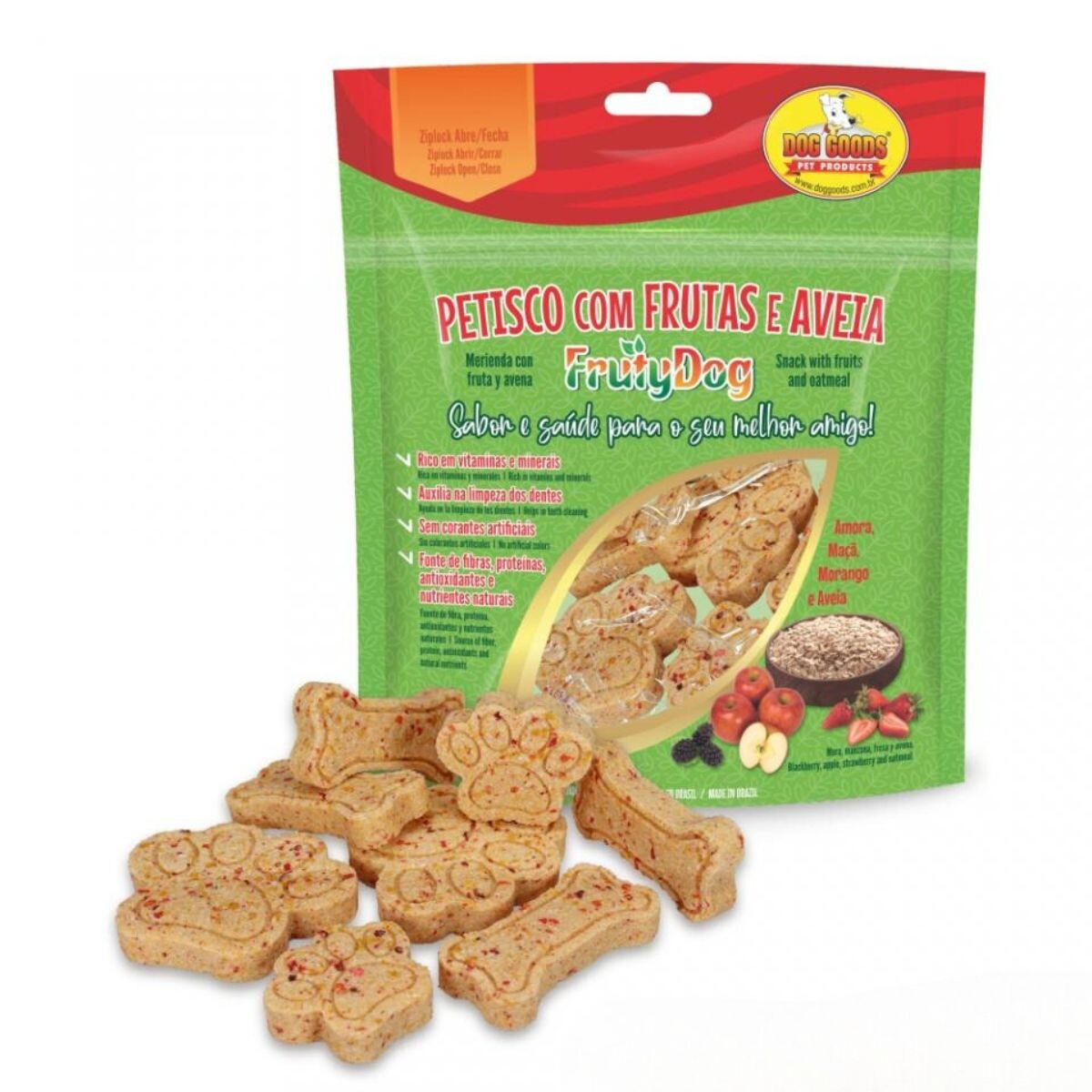GALLETITAS FRUTYDOG FRUTAS Y AVENA 140 GRAMOS 