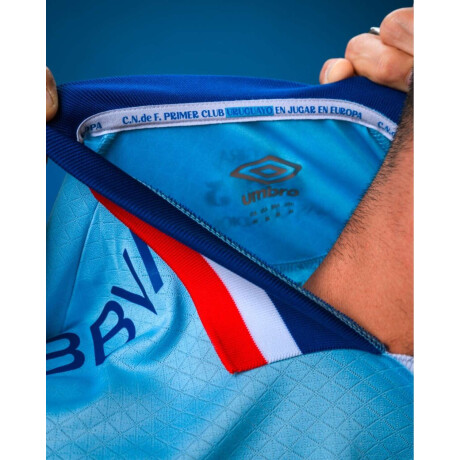 Remera de juego oficial Camiseta Alternativa 3 de Hombre Celeste