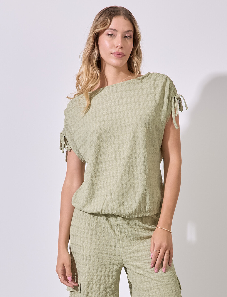 Blusa Texturada - Verde 