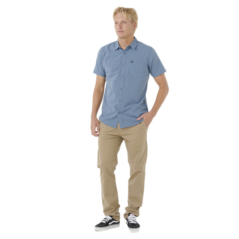 Camisa Rip Curl Classic Surf Tech - Azul Camisa Rip Curl Classic Surf Tech - Azul