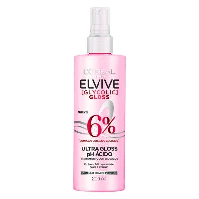 Tratamiento Elvive Glycolic Gloss Acidifier Spray 200 Ml. Tratamiento Elvive Glycolic Gloss Acidifier Spray 200 Ml.