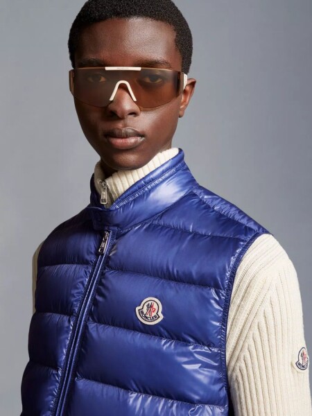 Chaleco relleno de plumas de ganso, Gui Gilet Azul