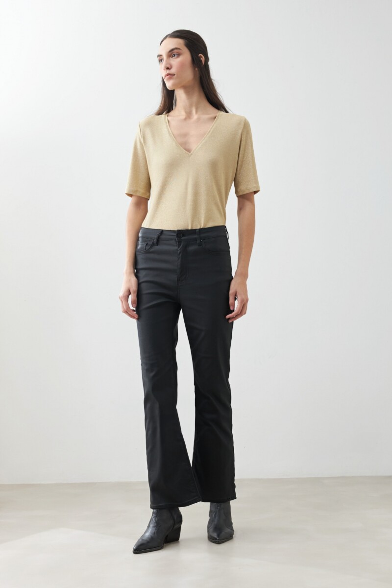 Jean cropped Turner negro