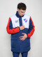 Parka Heritage Nacional Hombre Azul Marino, Rojo, Blanco
