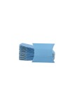 Pack x 100 - estuche pillow 7 x 8 cm. CELESTE