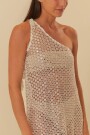 VESTIDO BRILLO Blanco