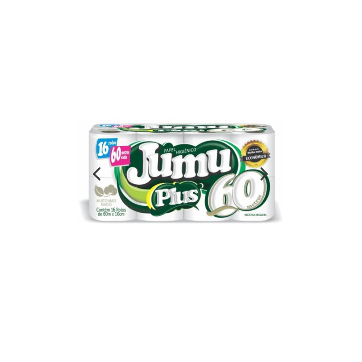 Papel Higiénico JUMU 60M 16 Rollos 