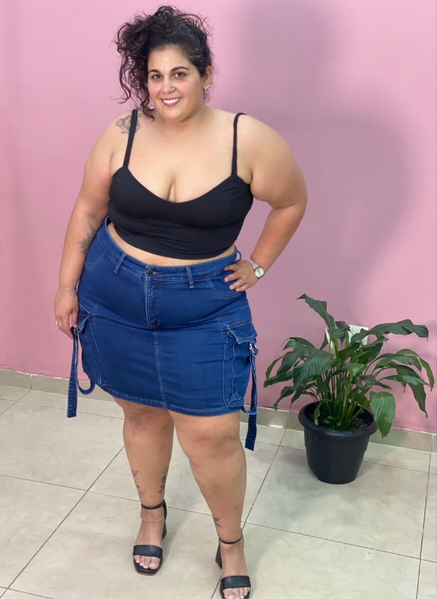 Short Pollera Necesito - Azul 