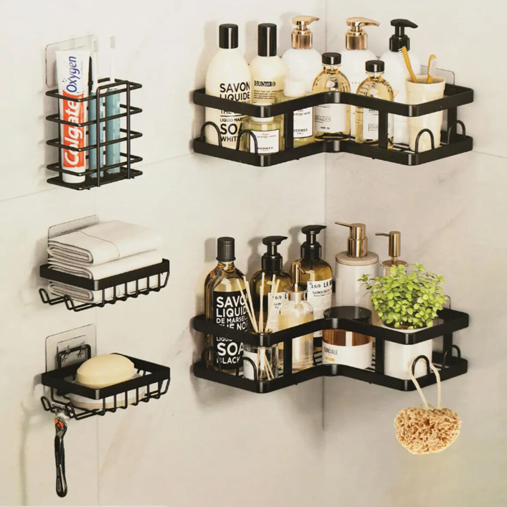 Set X5 Organizador De Baño O Cocina Esquinero Jabonera Set X5 Organizador De Baño O Cocina Esquinero Jabonera