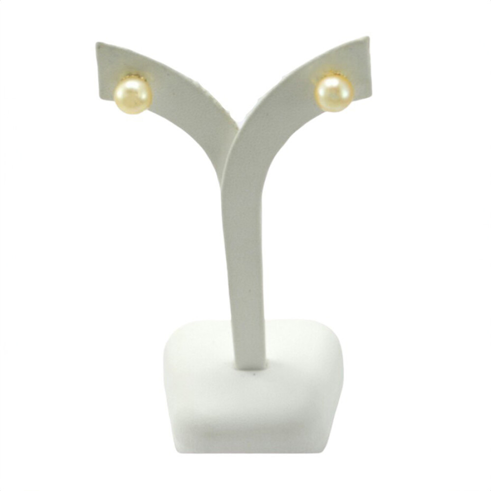 8,5 mm Caravanas en Oro 18 K Con Perlas 8,5 mm Caravanas en Oro 18 K Con Perlas