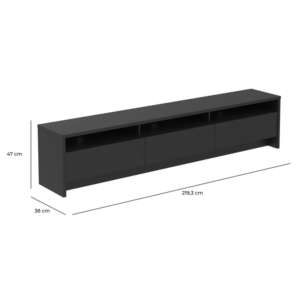 Rack de Tv 219 - Aspen Negro