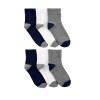 Set Medias Carters x6 Toddler Lisas Azul Gris Set Medias Carters x6 Toddler Lisas Azul Gris