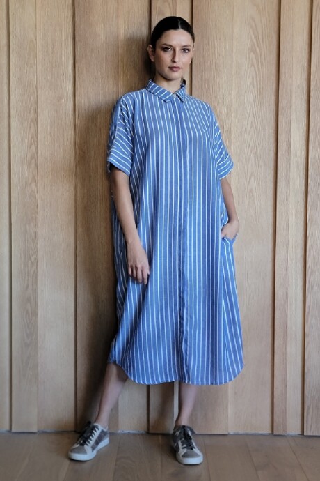 Túnica Costa Lino raya azul