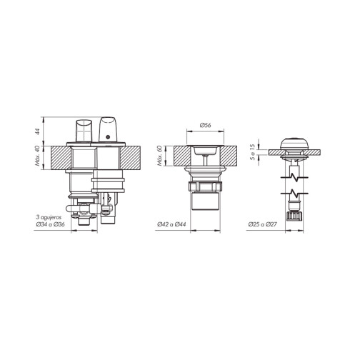 Griferia Bimando De Bidet Bimando Fv Linea Epuyen 000