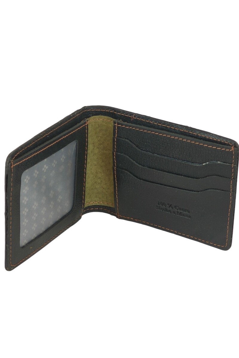 Billetera de hombre al corte clasica Verde