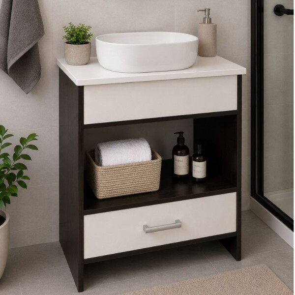 MUEBLE DE BAÑO 64 CM CON MESADA DE QUARELLA - SIN BACHA MUEBLE DE BAÑO 64 CM CON MESADA DE QUARELLA - SIN BACHA