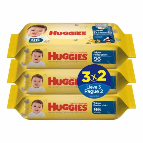 Huggies toallitas húmedas triple acción 3x2 Huggies toallitas húmedas triple acción 3x2