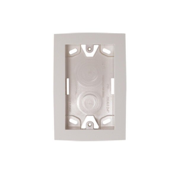 Zócalo exterior porta plaqueta 2x4" - Presta blanco C51946