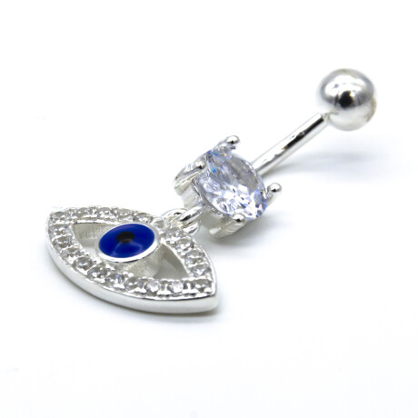 Piercing de plata 925 con circonias, OJO TURCO. Piercing de plata 925 con circonias, OJO TURCO.