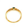 Anillo Solitario-Oro Bajo-Piedra Esmeralda-AN8147 conpiedra