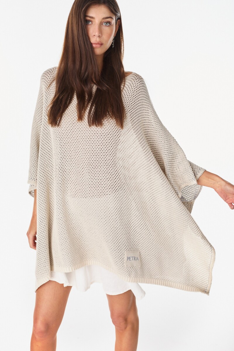 Blusa Nube - Crudo/Plateado 