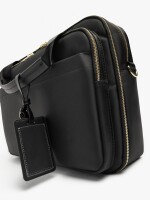 Bolso De Nylon Para Portátil Hasta 15" Repelente Al Agua negro