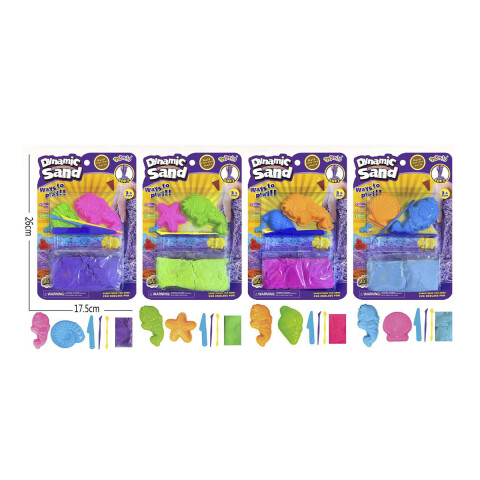 Set de Arena Masa Colores Surtidos con Molde U