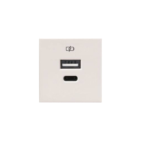 Módulo cargador USB-A USB-C - Presta Pro blanco C51535