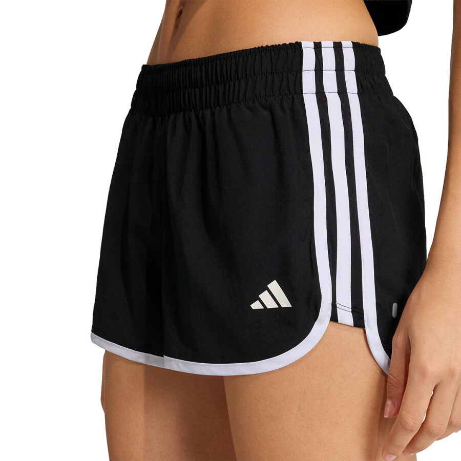 Short de Mujer Adidas Running Adi365 M20 Negro - Blanco