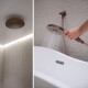 GRIFERIA DUCHA EMBUTIR SATINADO CEPILLADO LINEA SIGNATURE BRONCE-ROSE GOLD