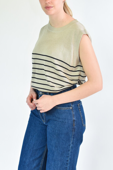 Musculosa Romina Beige