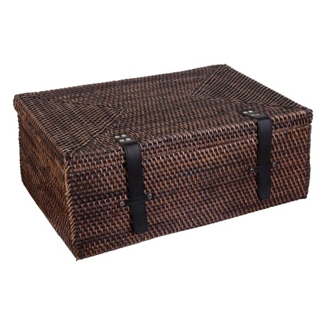 CAJA ORG RTB2477 RATTAN MARRON RTB2477, NATURAL/NEGRO