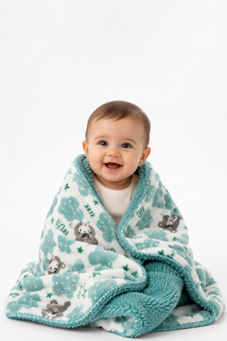 Manta estampada para bebé Ositos