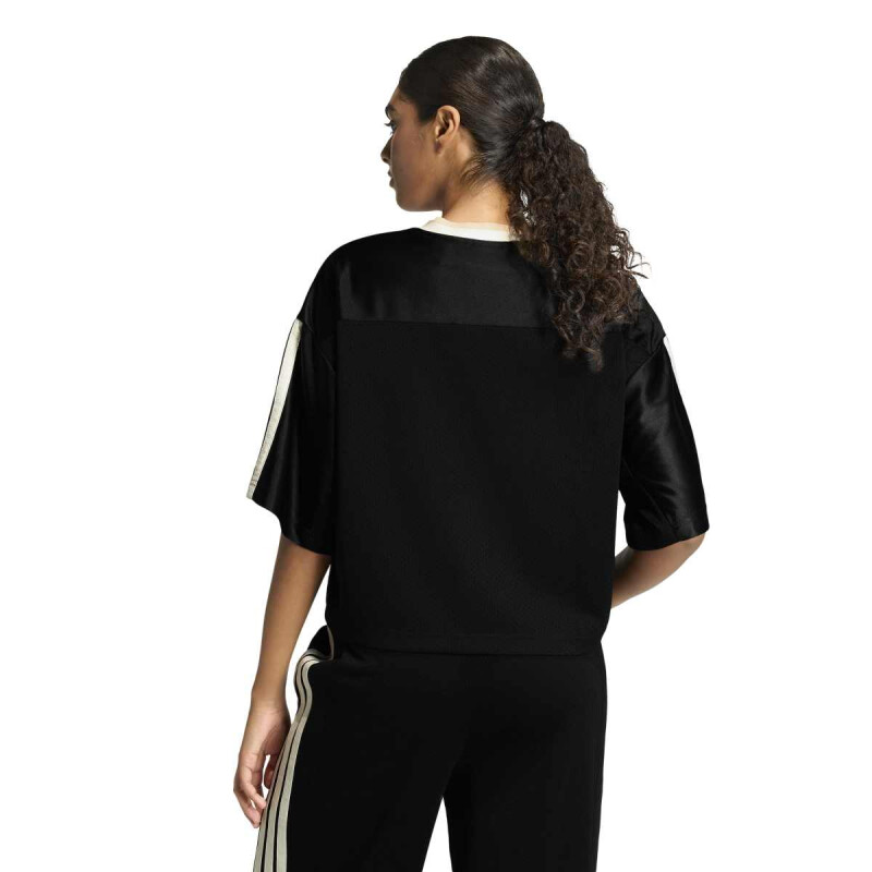 REMERA ADIDAS W STA SEAS TEE C Mujer JY6971 Negro-blanco