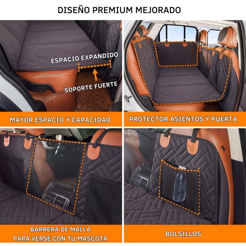 Cubre Asiento Auto Perro Protector Rigido Impermeable Nala Cubre Asiento Auto Perro Protector Rigido Impermeable Nala