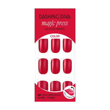 Uñas Postizas Dashing Diva Press On Clear Red Uñas Postizas Dashing Diva Press On Clear Red