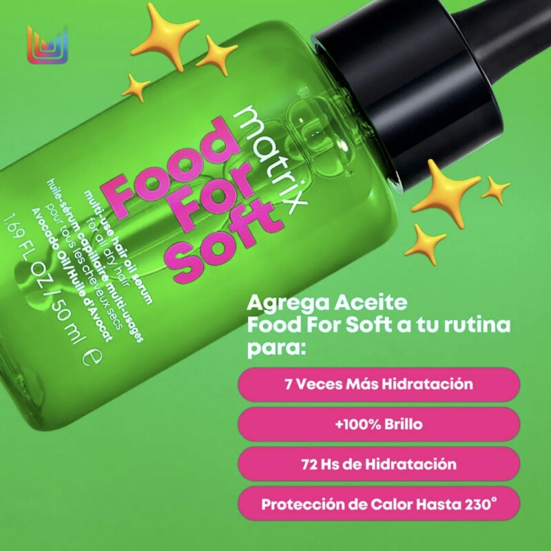 Sérum Matrix Food For Soft 50ml Para Cabello Nutritivo Suavizante Y Cuidado Diario Sérum Matrix Food For Soft 50ml Para Cabello Nutritivo Suavizante Y Cuidado Diario