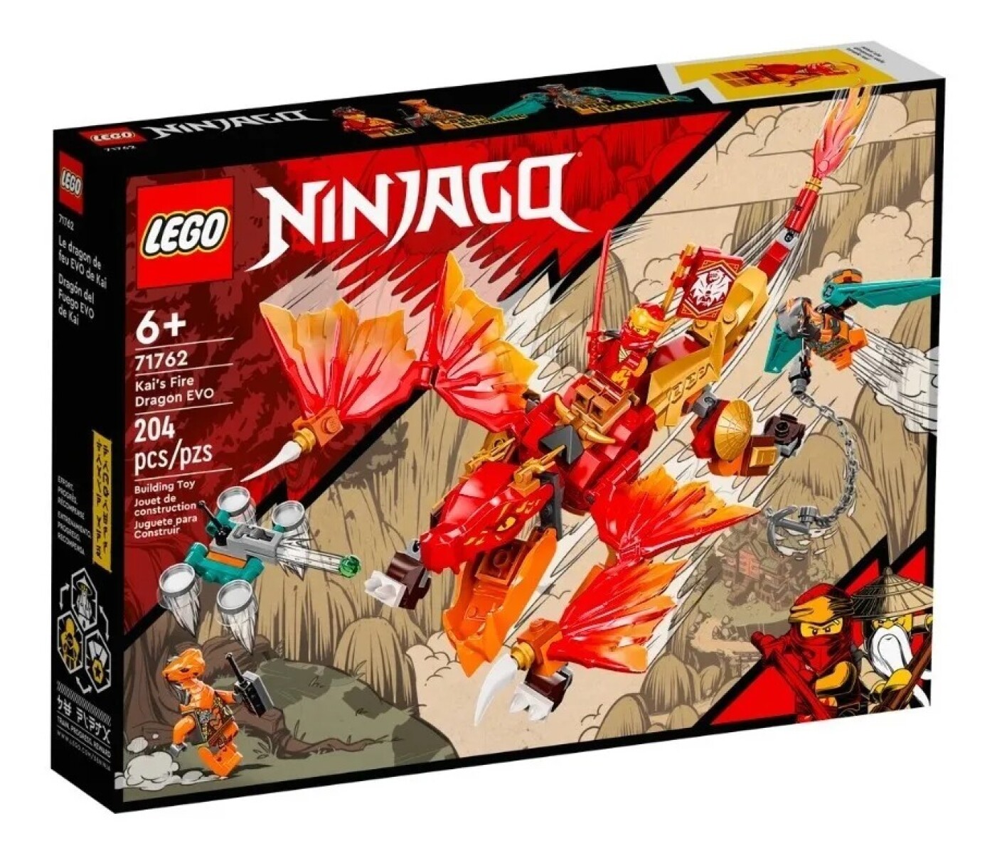 Lego Ninjago Dragón De Fuego Evo De Kai 204 Pcs 