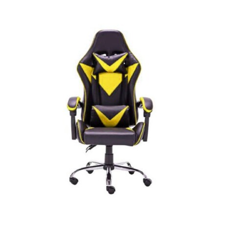 Silla Gamer Lumax Modelo ROM Negro/Amarillo