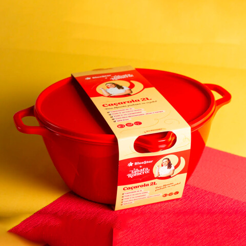 Cacerola con Tapa Rojo
