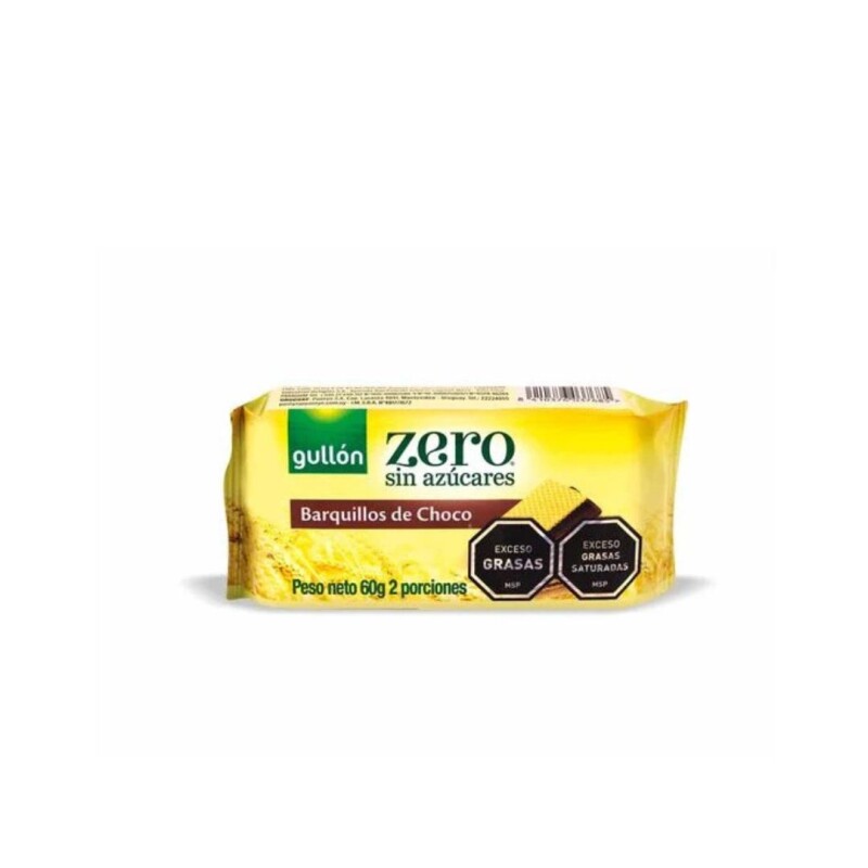 GALLETAS GULLÓN CHOCOLATE ZERO AZÚCAR 60G GALLETAS GULLÓN CHOCOLATE ZERO AZÚCAR 60G