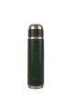 Termo de acero forrado verde