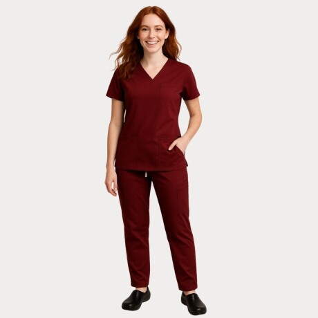 Pantalón Classic Dama ARGON Elastizado Vino