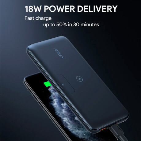 Powerbank Aukey 10000MAH 1 USB C / 1 USB a 001