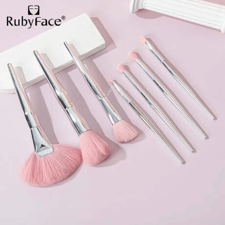 Set Spa Facial En Casa 5en1 + 7 Brochas Maquillaje c/Estuche Rosa
