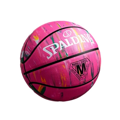 Pelota Basket Spalding Marble N°6 Unisex Rosada Rosado